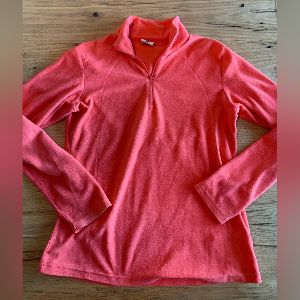 Columbia 1/4 Zip Coral Pullover Fleece‎ Jacket Women’s Size M Preloved
